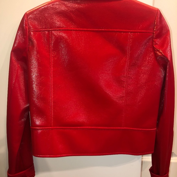 Elie Tahari Womens Gigi Faux Leather Jacket Small NWOT - Picture 6 of 7